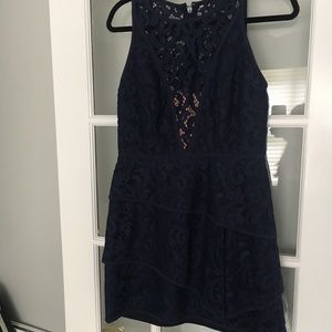 BCBG MaxAzria Navy Lace Dress